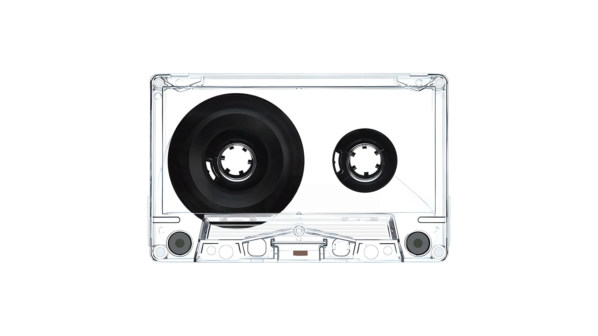 Transparent cassette at the start of the data visualization