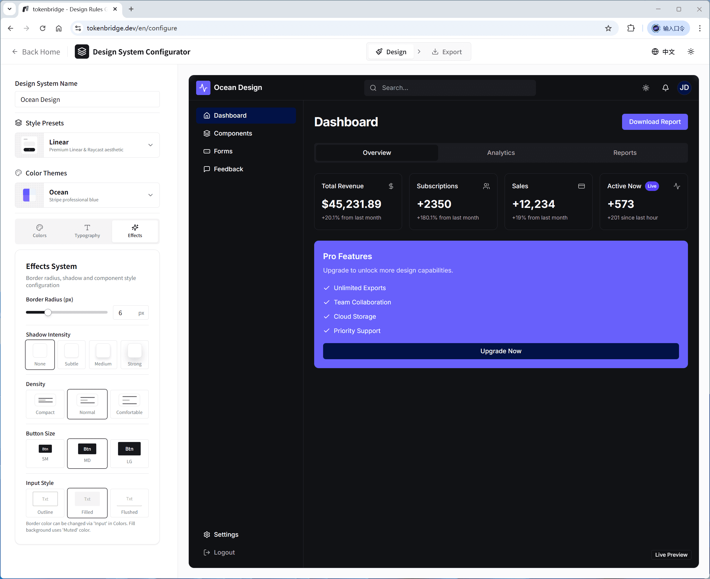 Component preview